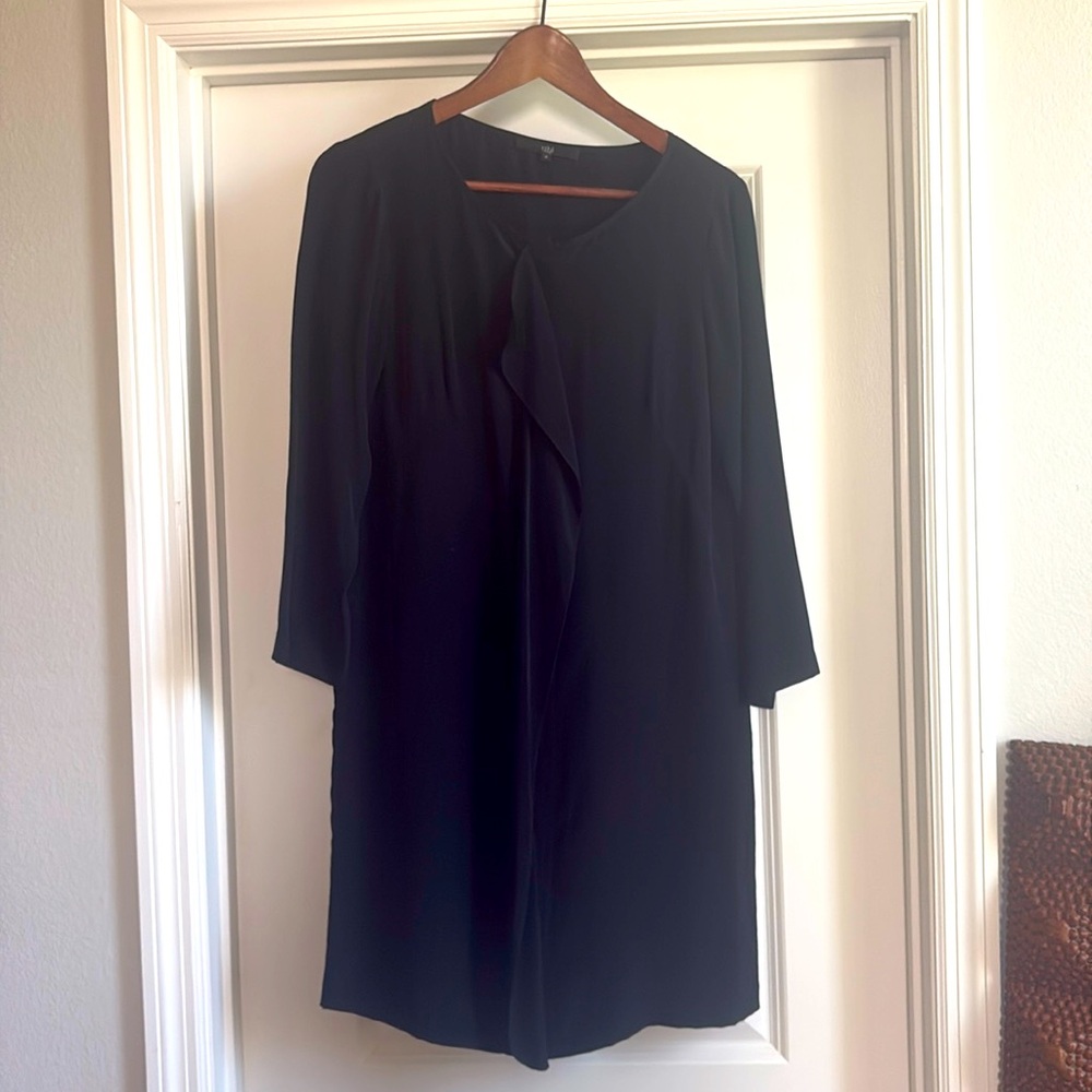 Tibi Classic Black Silk Dress